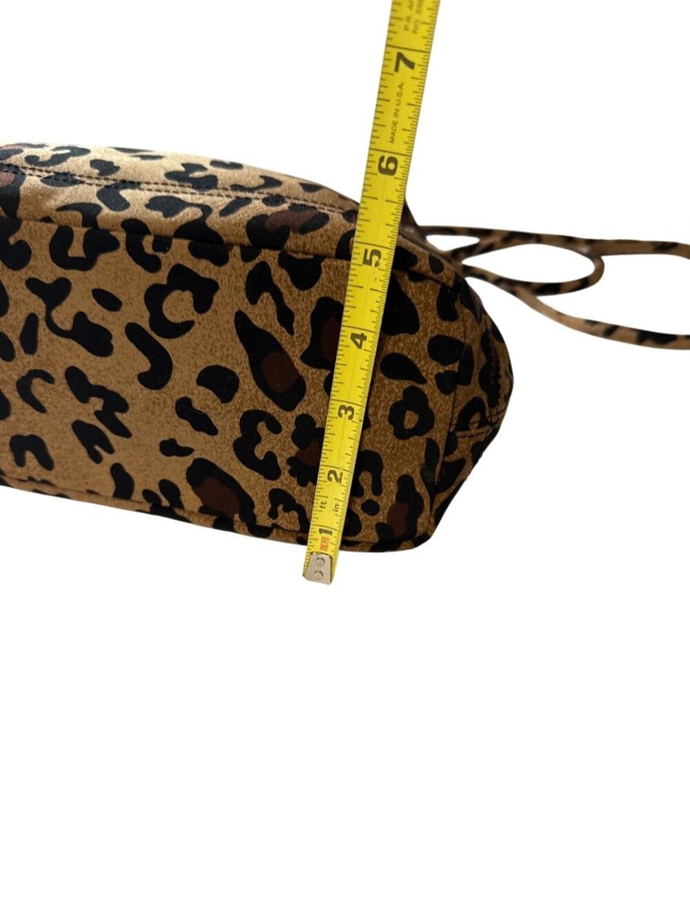 Evan-Picone Leopard Print Tote Bag With Double Handles & Magnetic Snap Closure - Picture 9 of 10